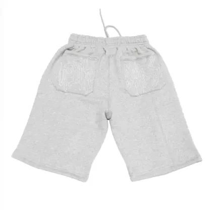 Up In Flames Reverse Stitch Shorts Grey (3)